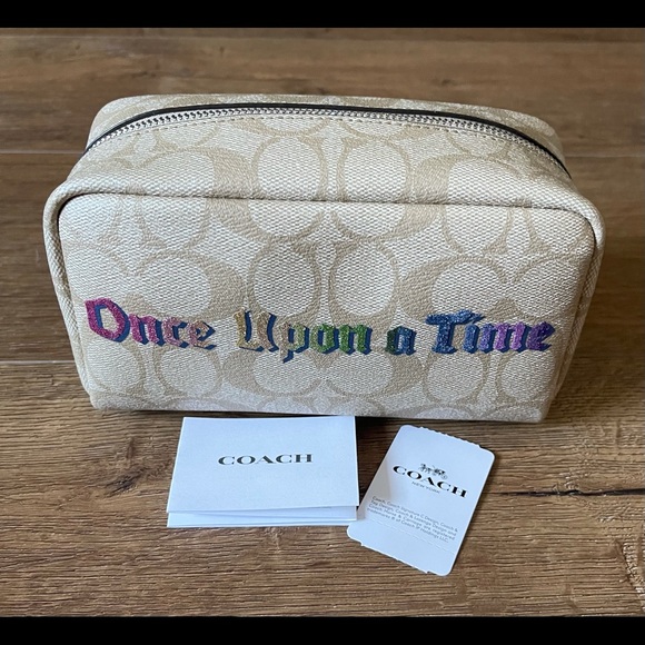 COACH-NWT Disney Cosmetics Bag-“Once Upon A Time” - Picture 1 of 13